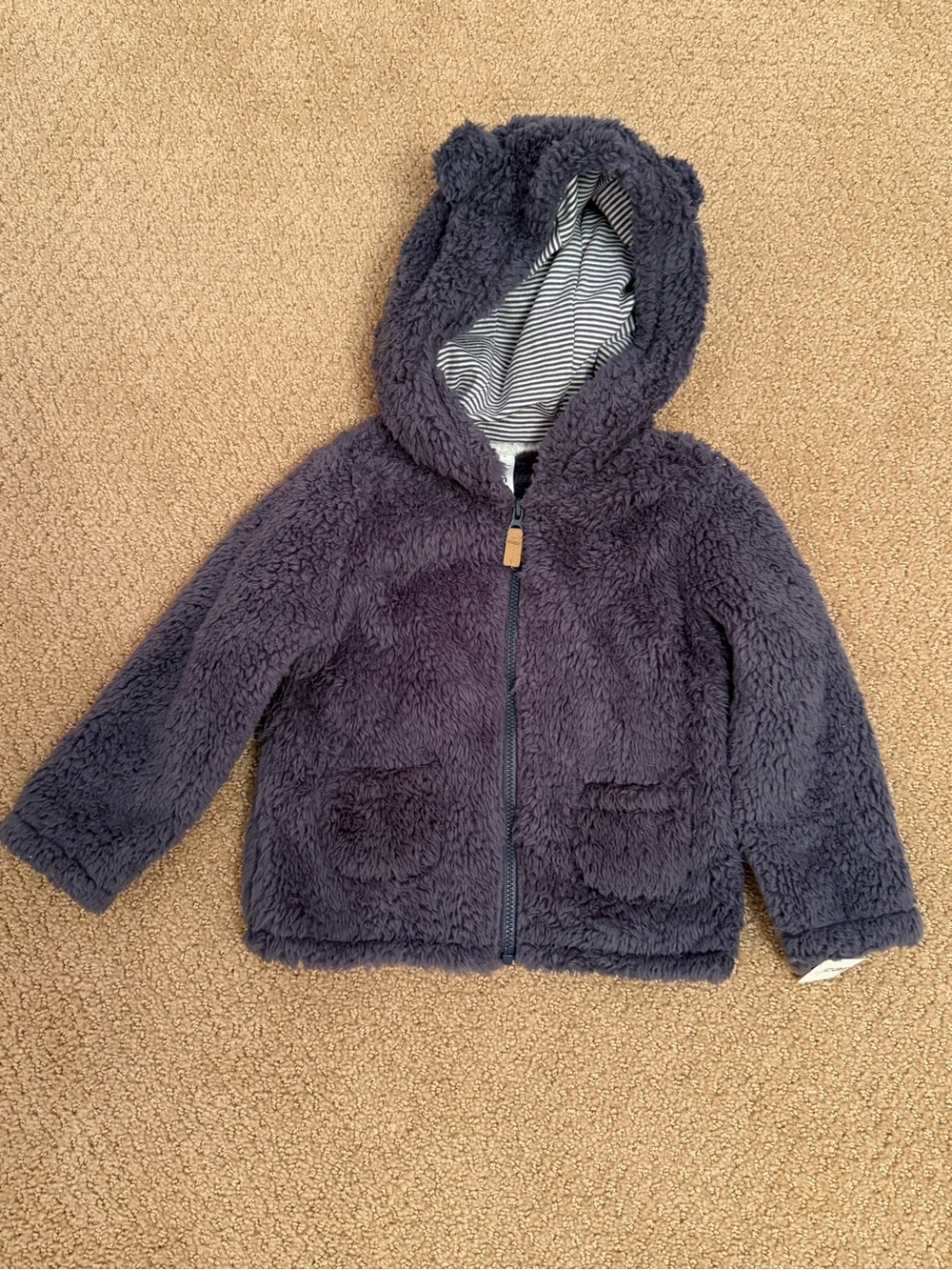 NWT. Carter’s baby fleece jacket. Size 24. Months